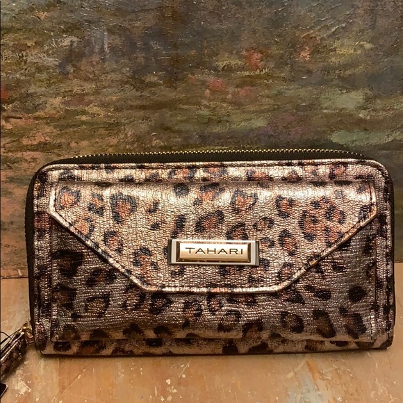 Tahari Handbags - Tahari Animal Print Clutch/Wallet